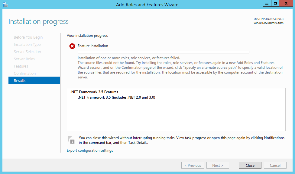 Message-indicating-.NET-Framework-3.5-installation-failed-on-Windows-Server-2012-R2